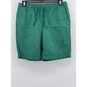 FREE ASSEMBLY Men's Green Utility Pattern E-Waist Utility Shorts SZ M